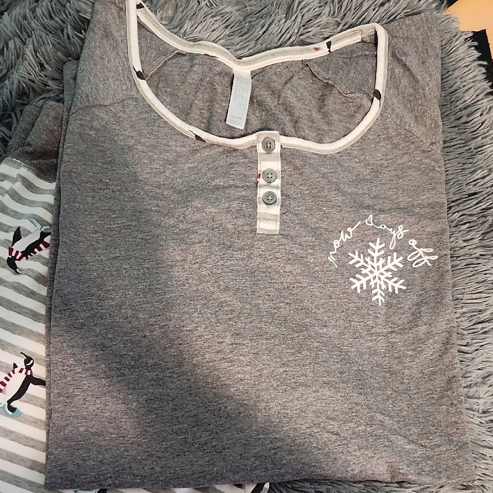 Cacique Gray Sleepwear Set - Picture 3 of 4